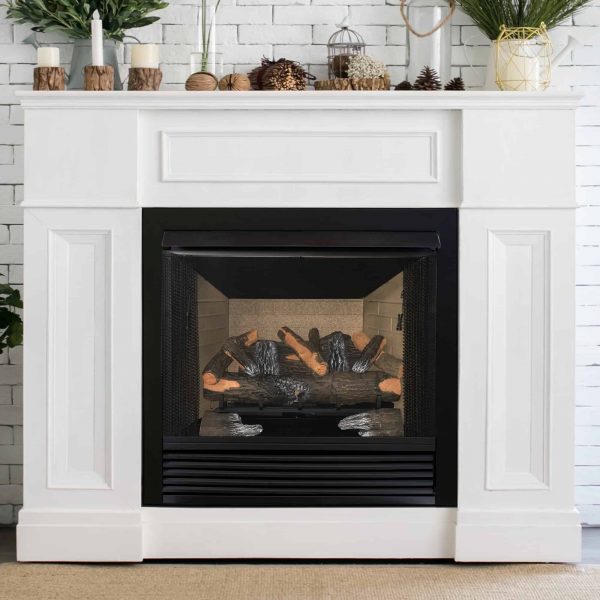 Cedar Ridge Hearth 24” Decorative Realistic Fireplace Ceramic Wood Log Set - Model CRHED24RT-D 2