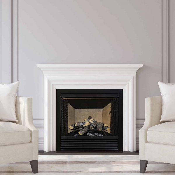 Cedar Ridge Hearth 24” Decorative Realistic Fireplace Ceramic Wood Log Set - Model CRHWV24RP-D 2