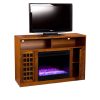 Chaneault Color Changing Media Fireplace w/ Storage 14