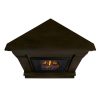 Chateau Corner Electric Fireplace in Dark Walnut by Real Flame 4