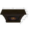Chateau Electric Fireplace in Dark Walnut by Real Flame 5