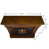 Chateau Electric Fireplace in Espresso by Real Flame 8