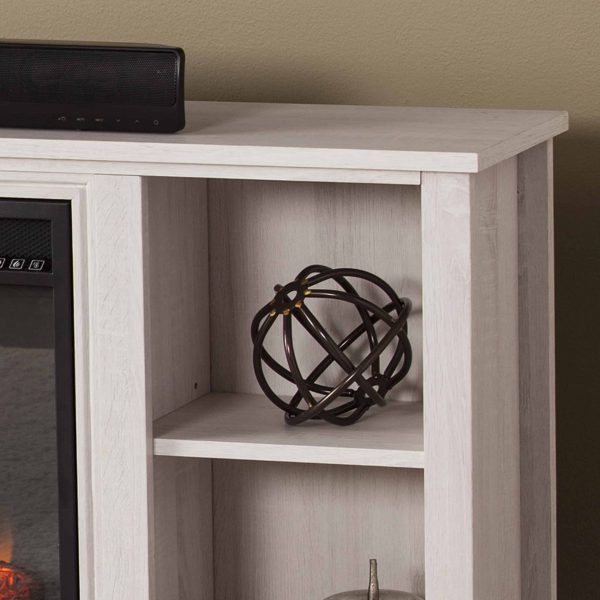 Cheksire Smart Fireplace w/ Storage – White 3
