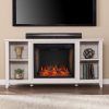 Cheksire Smart Fireplace w/ Storage – White 16