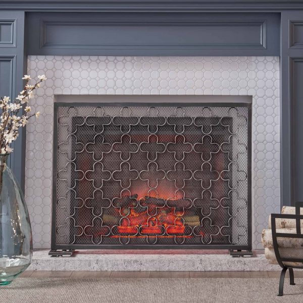 Christopher Knight Home Alleghany Modern Single Panel Fireplace screen by 1