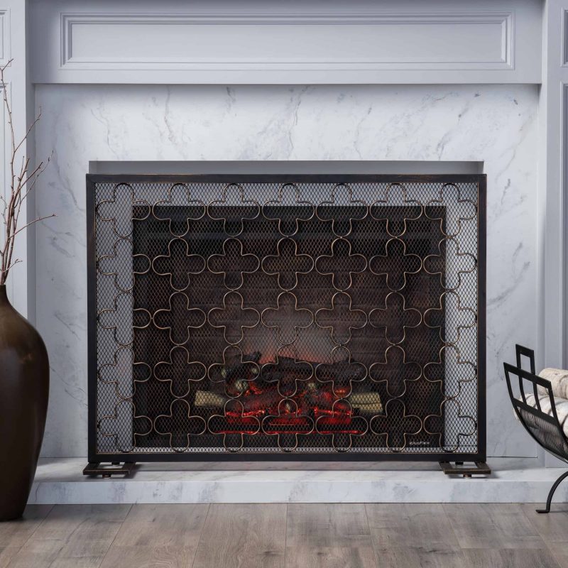 Christopher Knight Home Alleghany Modern Single Panel Fireplace screen by