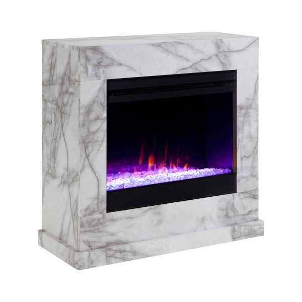 Claredale Faux Marble Color Changing Fireplace by Chateau Lyon 13