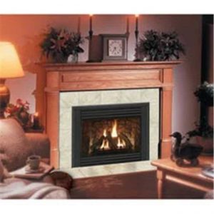 Claremont Flush Fireplace Mantel in Medium Provincial
