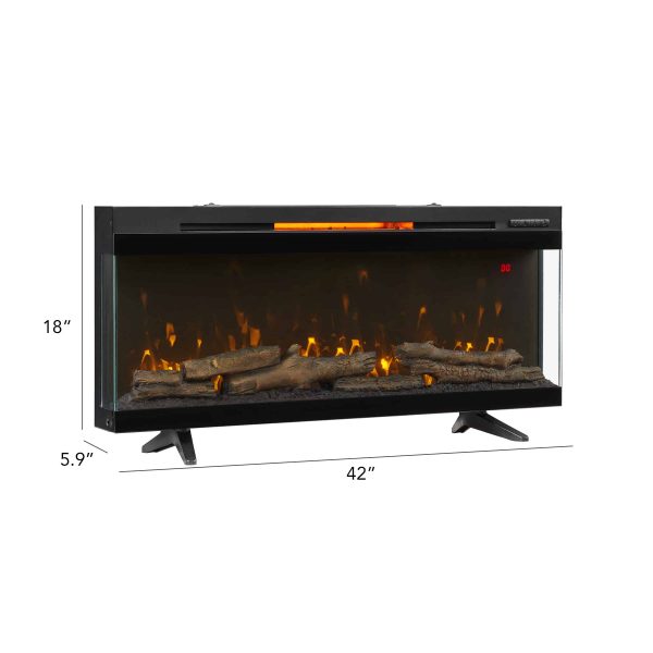 ClassicFlame® PanoGlow™ 42" Wall Mounted Electric Fireplace 2