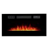 Clevr 750-1500W 39" Recessed Electric Wall Mount Fireplace Heater, Adjustable Light Colors 7