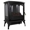 Comfort Zone CZFP6 2 Heat Setting 1500 Watt Stove Fireplace Heater, Black 10