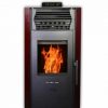 ComfortBilt HP50S Pellet Stove w/Remote and Thermostat in Burgundy