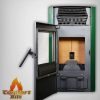 ComfortBilt HP50S Pellet Stove w/Remote and Thermostat in Green 2