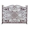 Copper/ Black Arched Panel Screen - 33 inch
