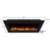 Corretto 40 Inch Electric Wall Hung Fireplace 37