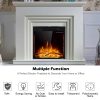 Costway 26'' 750W-1500W Fireplace Electric Embedded Insert Heater Glass Log Flame Remote 15