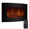 Costway 35" Xl Large 1500w Adjustable Electric Wall Mount Fireplace Heater W/remote