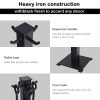 Costway 5 Pieces Fireplace Tools Set Iron Fire Place Tool set Stand Hearth Accessories 12