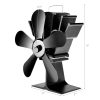 Costway Stove Fan 5 Blades Fuel Saving Heat Powered For Wood Burner Fireplace Eco 14