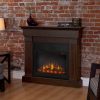 Crawford Slim Line Electric Fireplace in Chestnut Oak by Real Flame