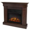 Crawford Slim Line Electric Fireplace in Chestnut Oak by Real Flame 5