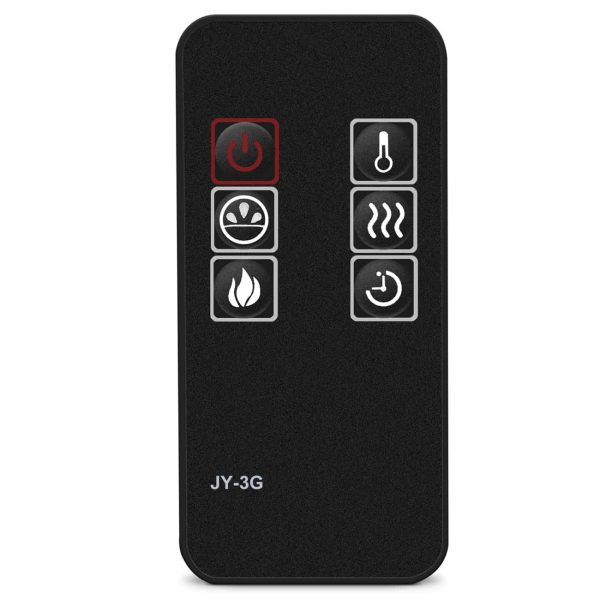 DELLA 36" Electric 1400W Fireplace Heater Wall Mounted Includes Remote Control with Adjustable Heat, Flame and Timer 5