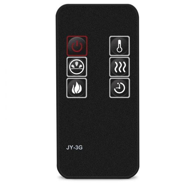 DELLA Electric Fireplace Wall Mounted, Color Changing LED Flame and Remote, 58 inch 3