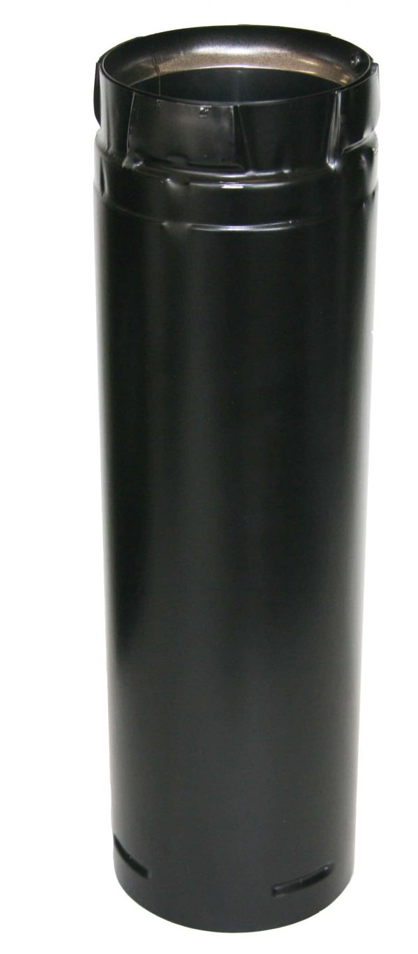 DURAVENT 3" X 12" STAINLESS BLACK STRAIGHT PIPE