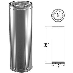 DURAVENT 8DP-36SS DuraPlus 36" Chimney Pipe - SS