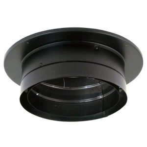 DVL/DuraBlack 6" Chimney Adapter with trim