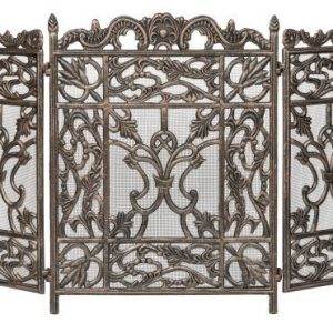 Dagan AHS900 3 Fold Cast Aluminum Screen in Antique Bronze