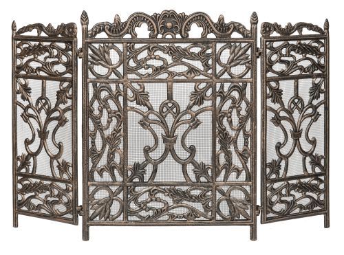 Dagan AHS900 3 Fold Cast Aluminum Screen in Antique Bronze