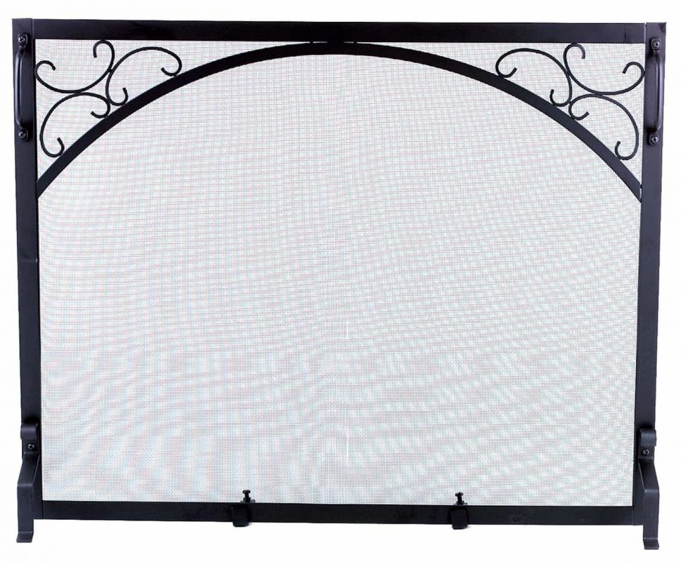 Dagan Black Wrought Iron Fireplace Screen