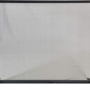 Dagan Black and Stainless Steel Fireplace Screen