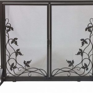 Dagan Fireplace Screen with Doors with Vine Design