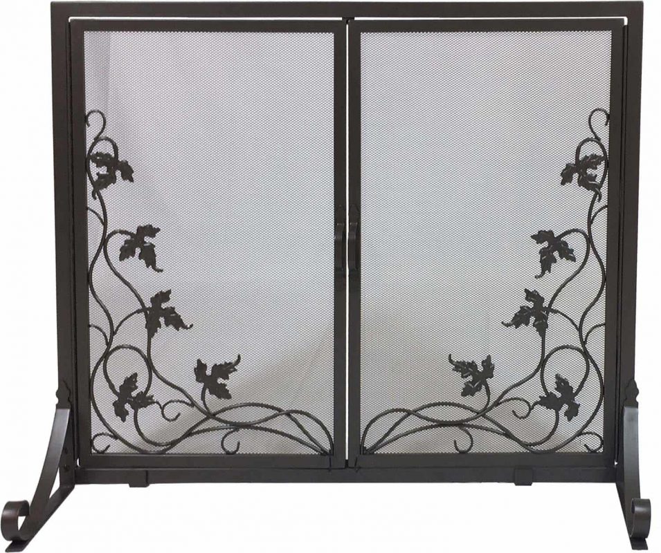 Dagan Fireplace Screen with Doors with Vine Design