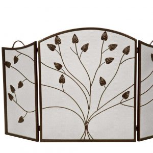 Dagan Three Fold Bronze Arched Fireplace Screen