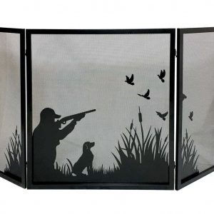 Dagan Three Fold Fireplace Screen with Duck Hunting Design