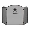 Dallas Cowboys Imperial Fireplace Screen - Brown