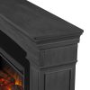 Deland Grand Electric Fireplace in Gray by Real Flame 9
