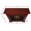 Devin Electric Fireplace in Dark Espresso by Real Flame 8