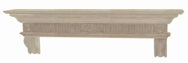 Devonshire 60 inch Mantel Shelf Unfinished