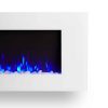 DiNatale Wall-Mounted Electric Fireplace in White by Real Flame 16