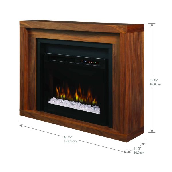 Dimplex Anthony Mantel Electric Fireplace With Acrylic Ember Bed 2