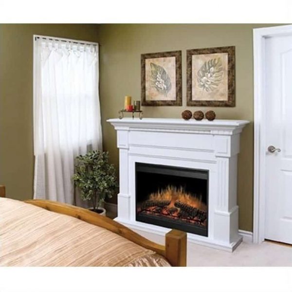 Dimplex Essex Electric Fireplace in White