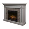Dimplex Madison Electric Fireplace Mantel With Glass Ember Bed 12