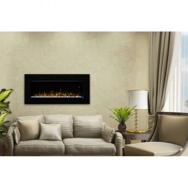 Dimplex Nicole 43" Electric Fireplace Wall-Mounted With Acrylic Ember Bed 3