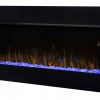 Dimplex Nicole 43" Electric Fireplace Wall-Mounted With Acrylic Ember Bed 12