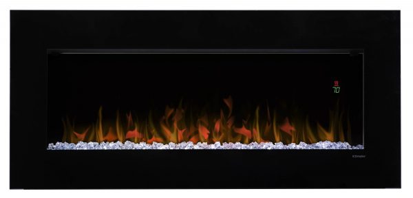 Dimplex Nicole 43" Electric Fireplace Wall-Mounted With Acrylic Ember Bed 6