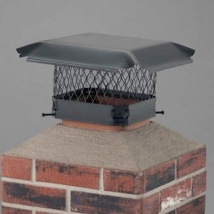 Draft King 11 In x 11 Cover Single Flue Black-Painted Galvanized Steel